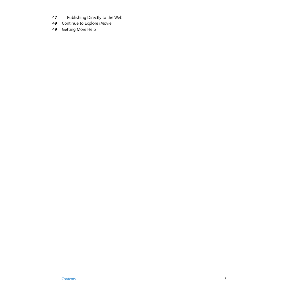 Apple iMovie '08 User Manual | Page 3 / 50