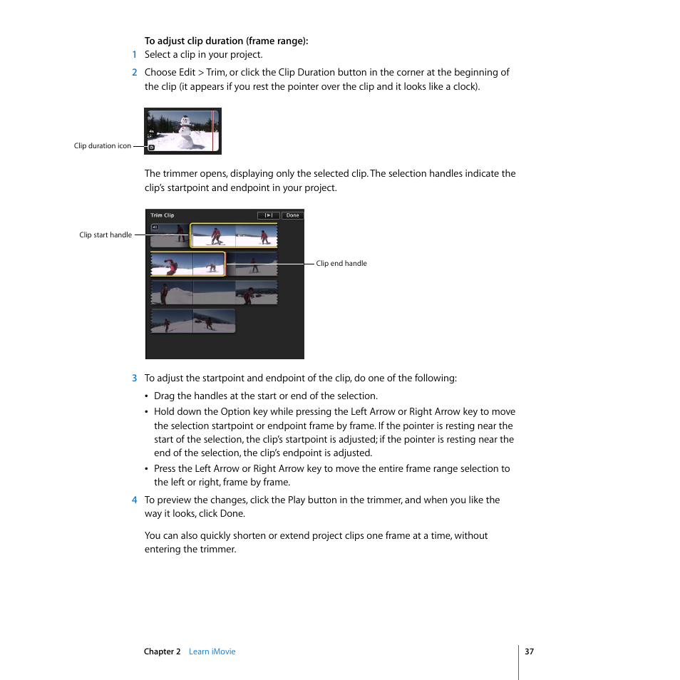Apple iMovie '08 User Manual | Page 37 / 50
