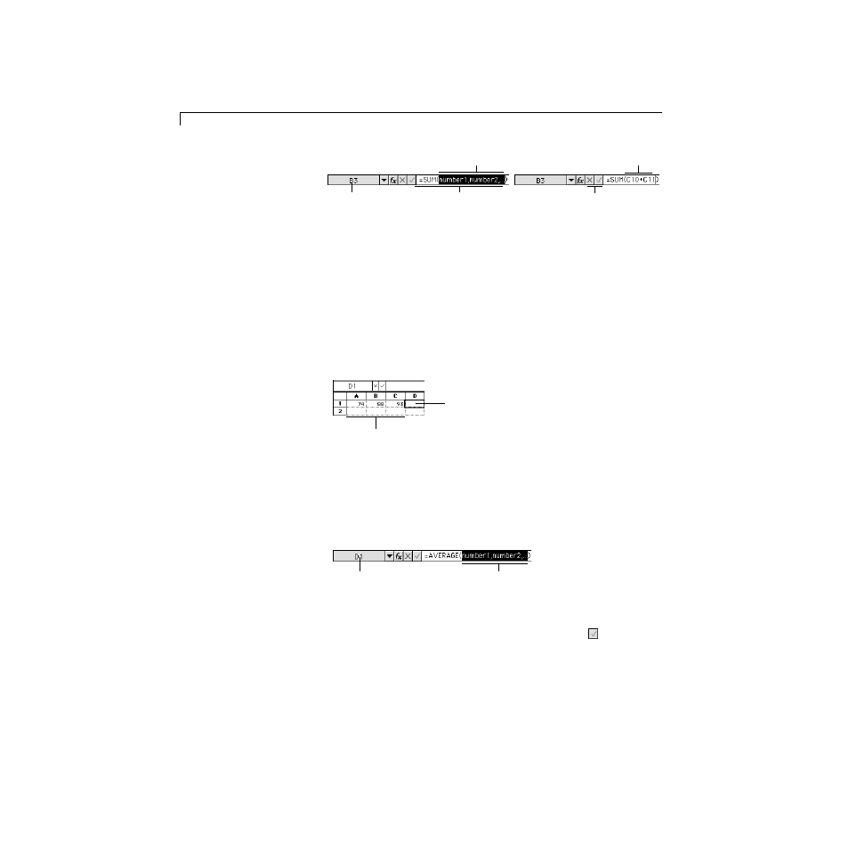 Example: using the average function | Apple AppleWorks 5 : Mac OS User Manual | Page 174 / 293