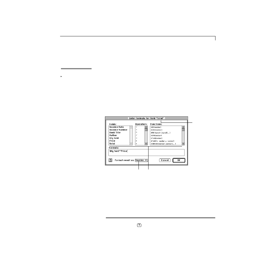 Defining calculation and summary fields | Apple AppleWorks 5 : Mac OS User Manual | Page 193 / 293