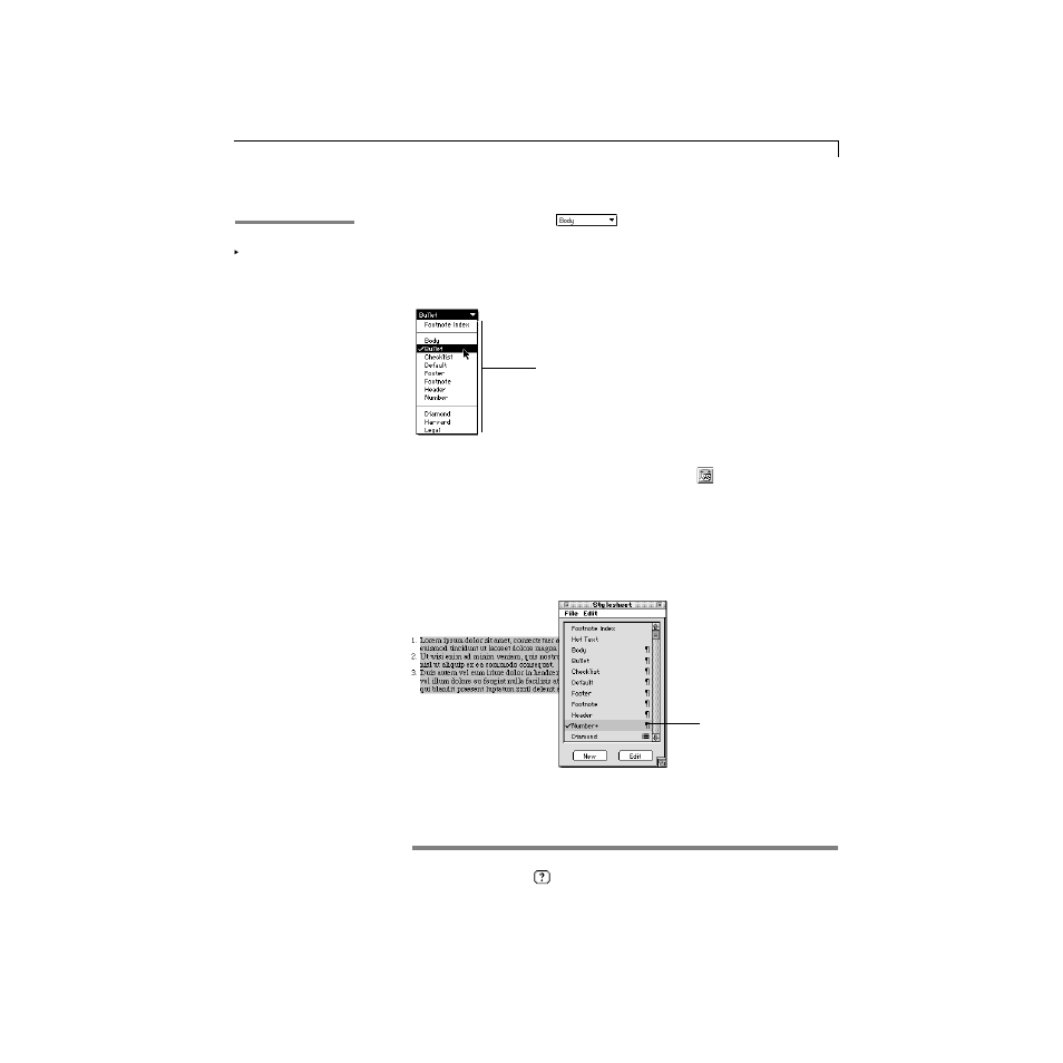 Applying a style | Apple AppleWorks 5 : Mac OS User Manual | Page 233 / 293