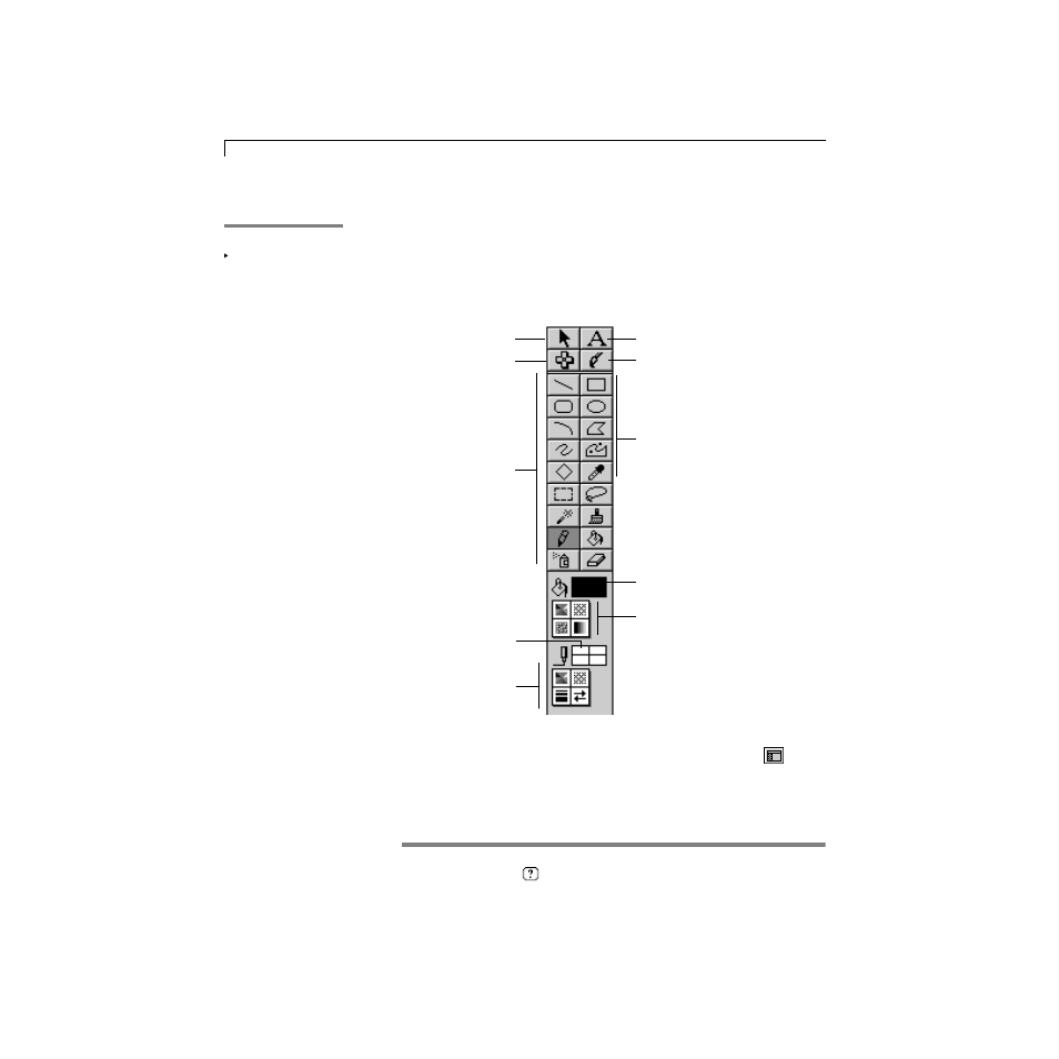 Using the tool panel | Apple AppleWorks 5 : Mac OS User Manual | Page 52 / 293