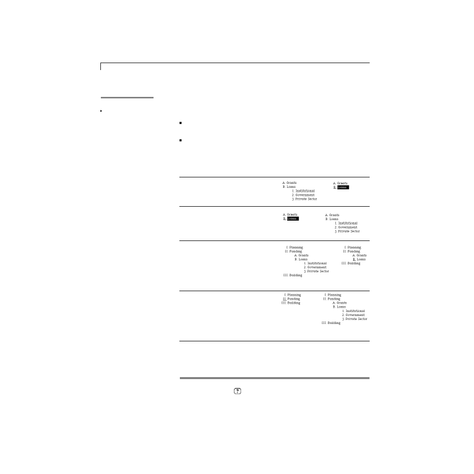 Collapsing and expanding outline topics | Apple AppleWorks 5 : Mac OS User Manual | Page 88 / 293