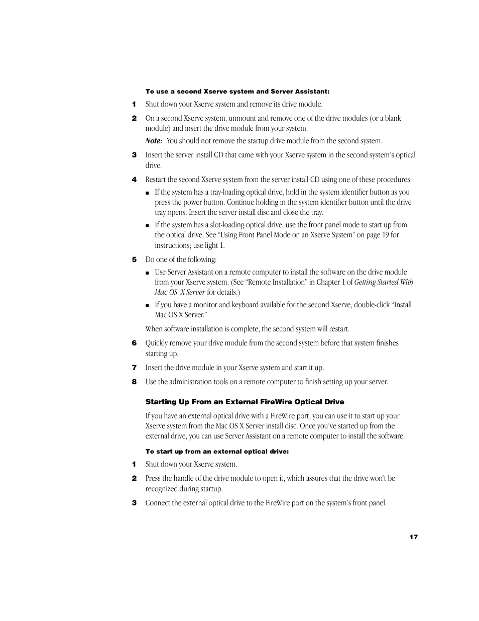 Apple Xserve (Cluster Node) User Manual | Page 17 / 20