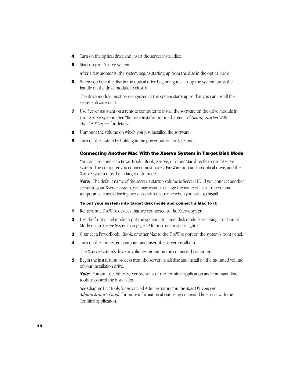 Apple Xserve (Cluster Node) User Manual | Page 18 / 20