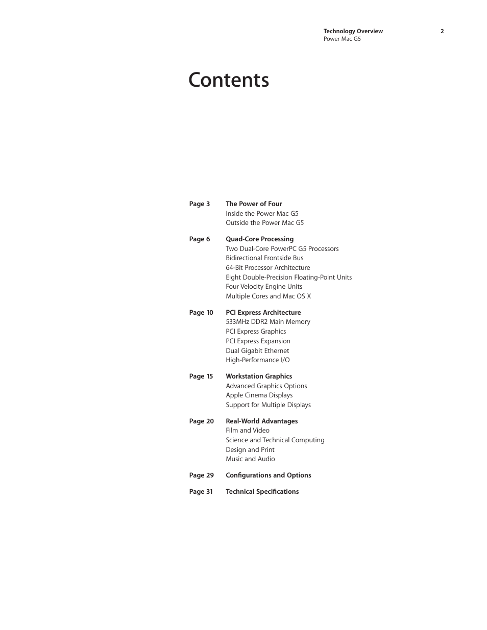 Apple Power Mac G5 (Late 2005) User Manual | Page 2 / 33