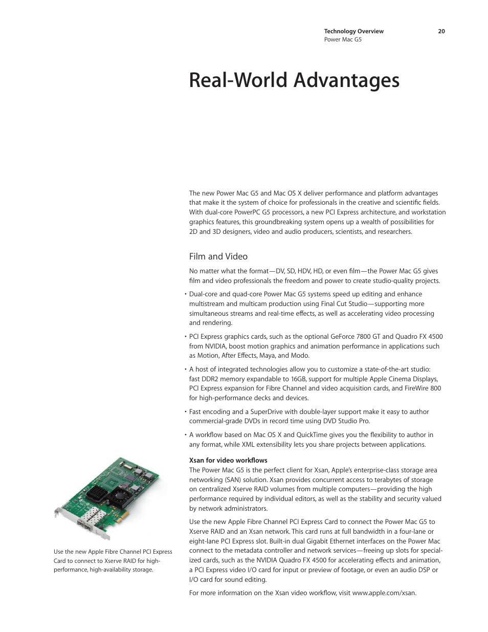 Real-world advantages | Apple Power Mac G5 (Late 2005) User Manual | Page 20 / 33