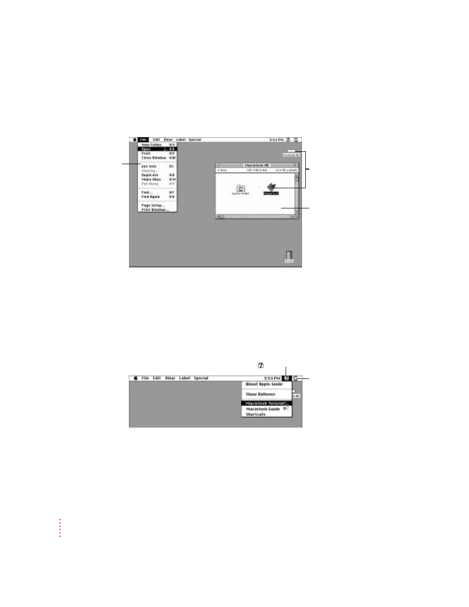 Reviewing the basics, Menus | Apple Power Macintosh 4400 User Manual | Page 20 / 205