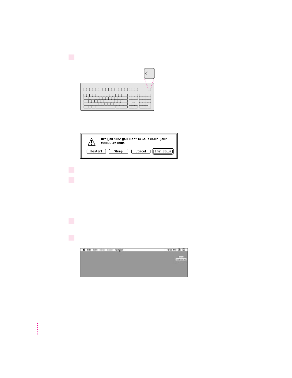 Using the shut down command | Apple Power Macintosh 4400 User Manual | Page 28 / 205