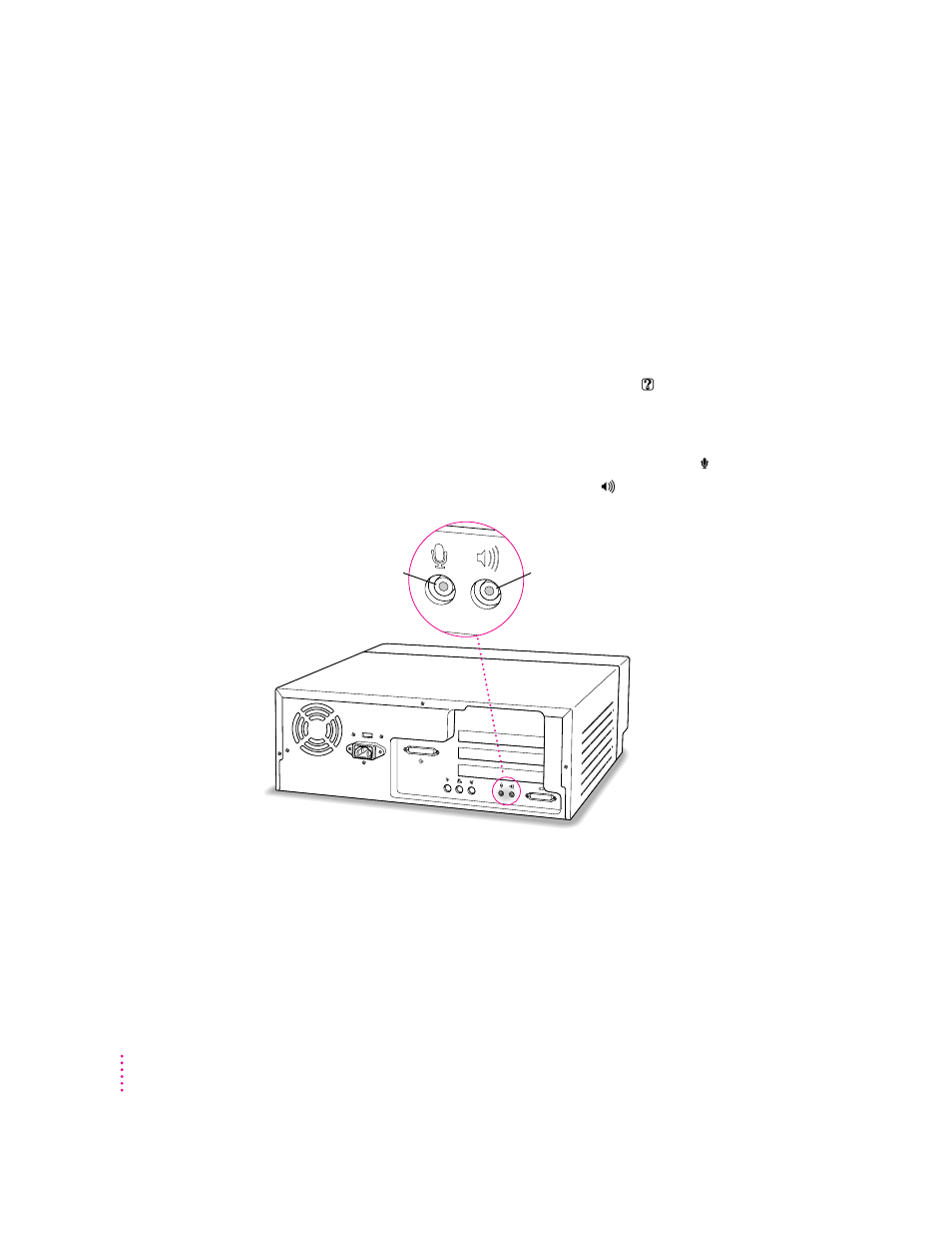 Connecting audio equipment, About your computer’s sound ports and features | Apple Power Macintosh 4400 User Manual | Page 48 / 205