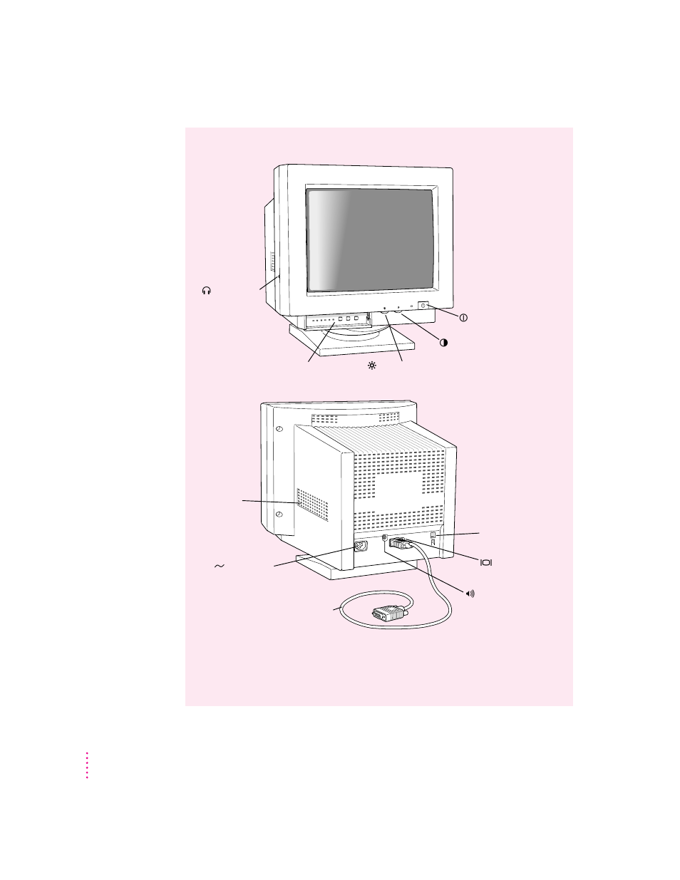 Your apple multiple scan 15 display at a glance | Apple Multiple Scan 15 Display User Manual | Page 10 / 45