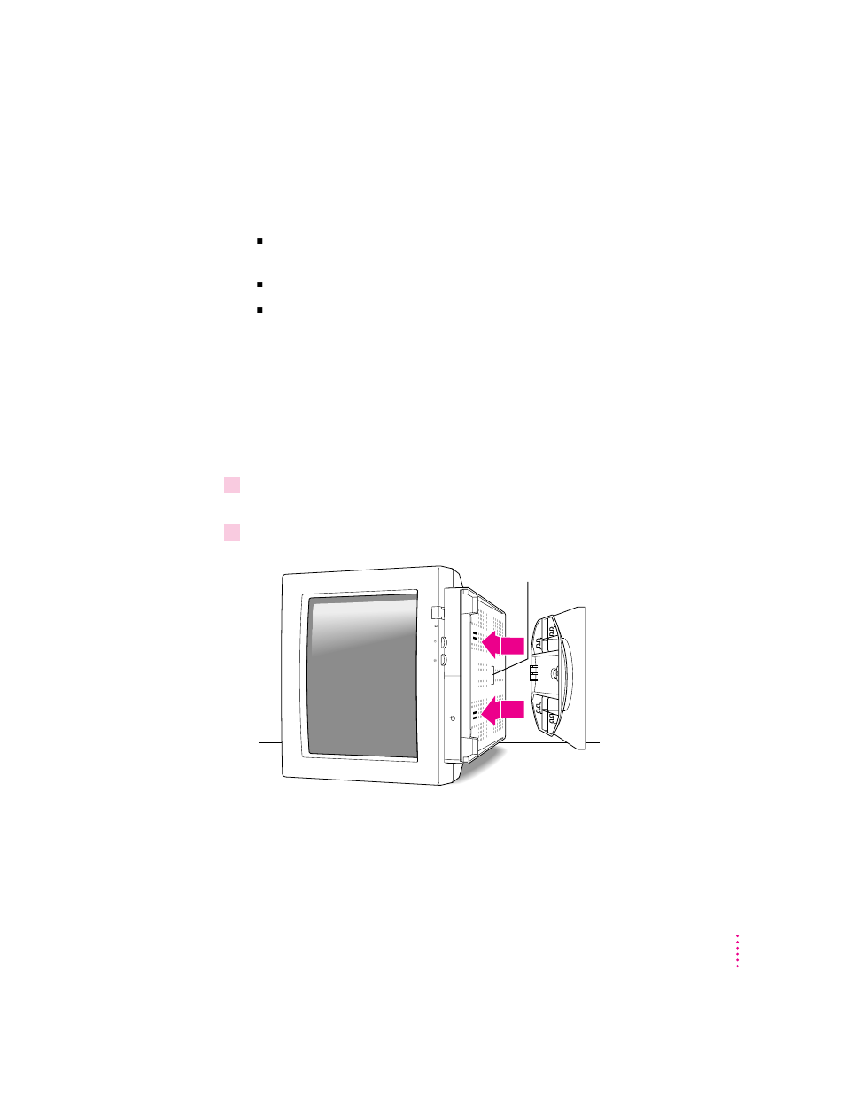 Choosing a good location for your monitor, Installing the monitor base | Apple Multiple Scan 15 Display User Manual | Page 11 / 45
