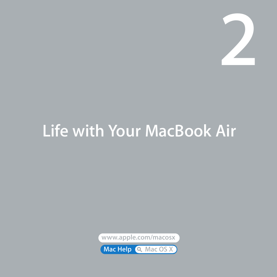 Life with your macbook air | Apple MacBook Air (13-inch, Late 2010) User Manual | Page 23 / 72