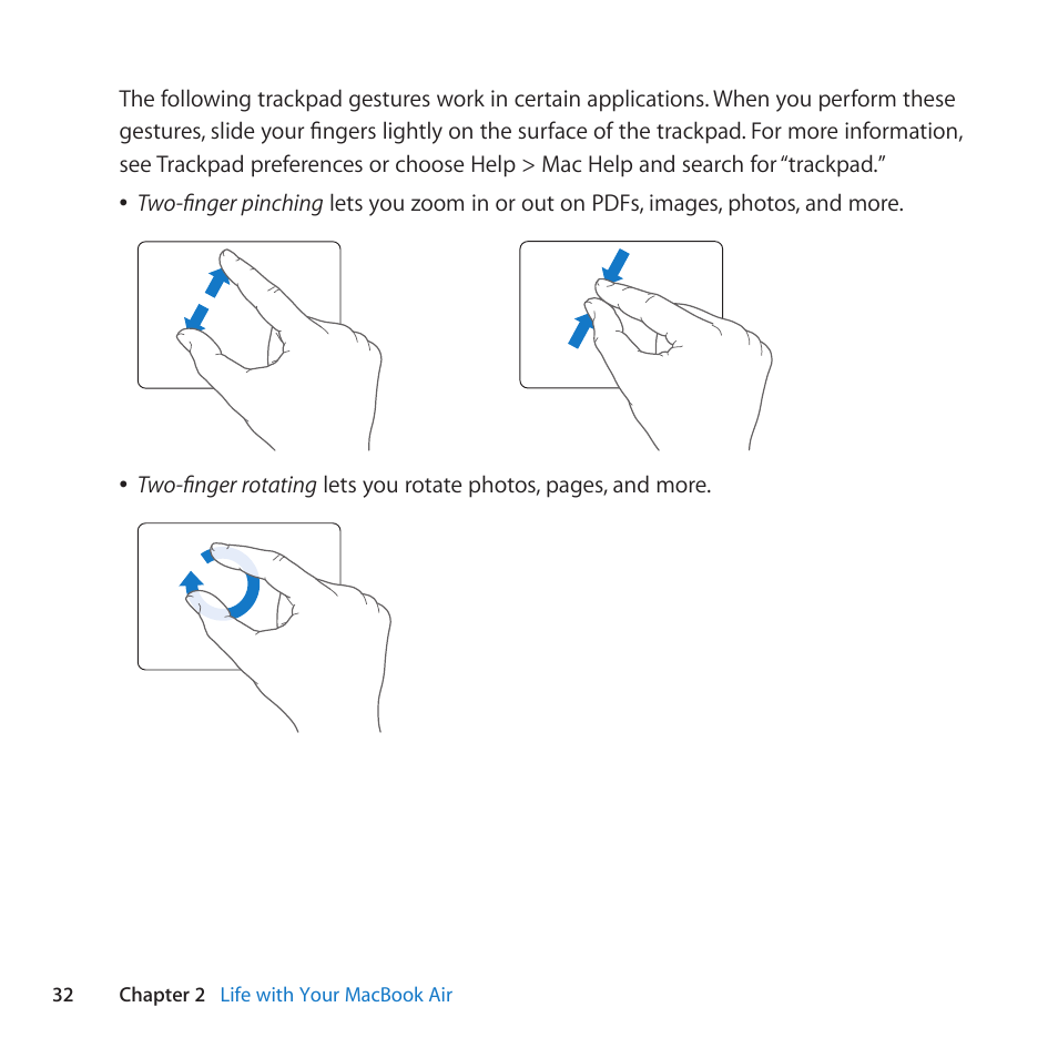 Apple MacBook Air (13-inch, Late 2010) User Manual | Page 32 / 72