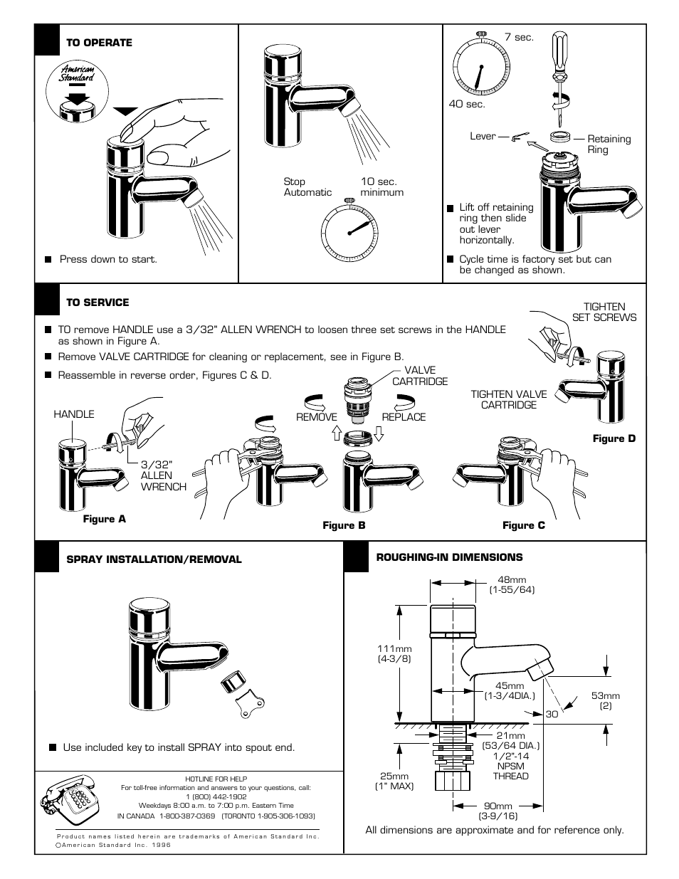 American Standard 1340M Series User Manual | Page 2 / 2