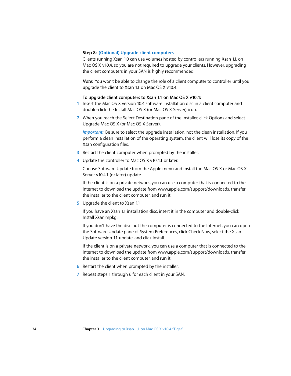 Apple Xsan 1.1 User Manual | Page 24 / 25