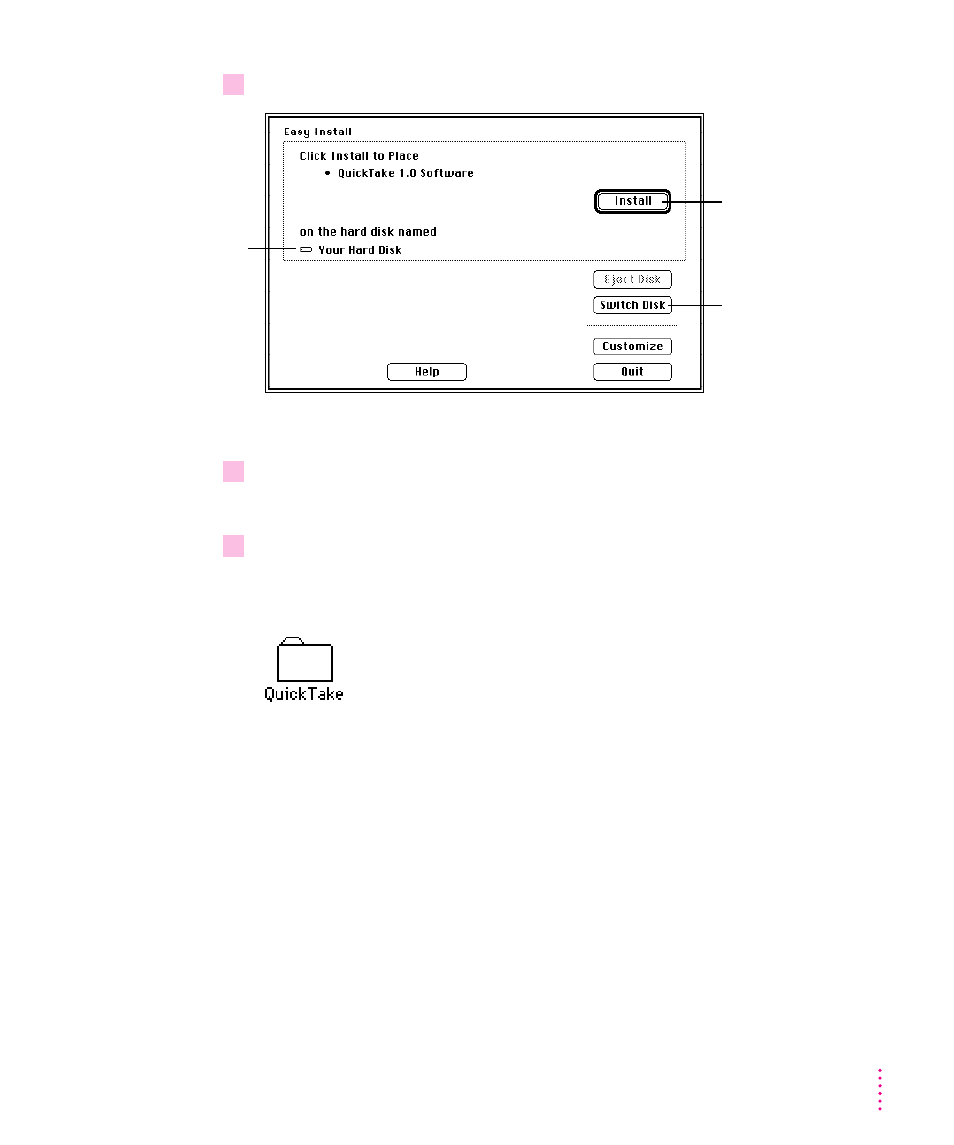 Custom installation 7, Custom installation | Apple QuickTake 100 User Manual | Page 14 / 79