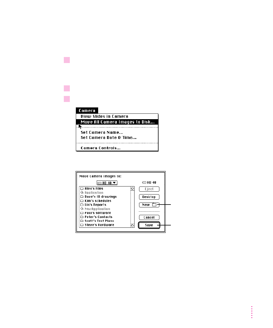 Transferring pictures to your macintosh 21, Transferring pictures to your macintosh | Apple QuickTake 100 User Manual | Page 28 / 79