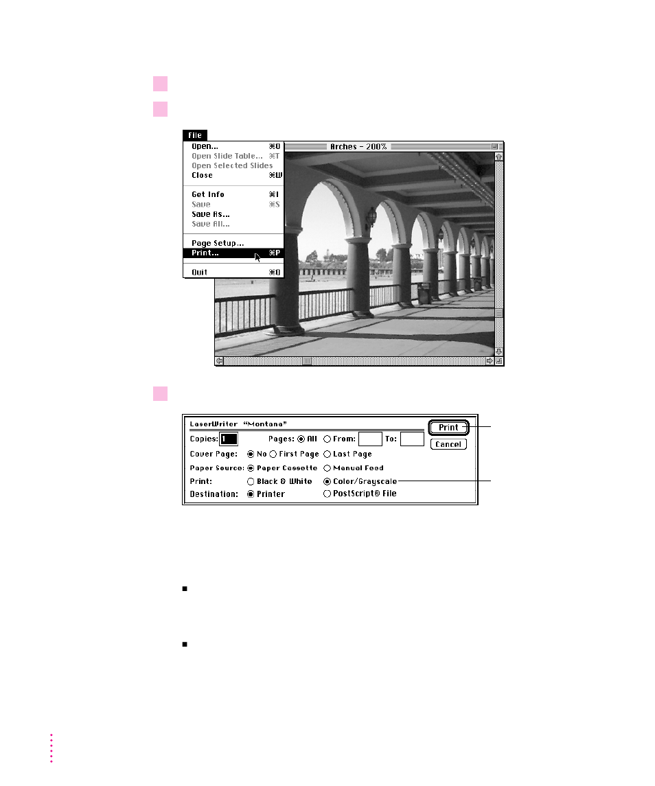 Printing a single image 34, Printing a single image | Apple QuickTake 100 User Manual | Page 41 / 79