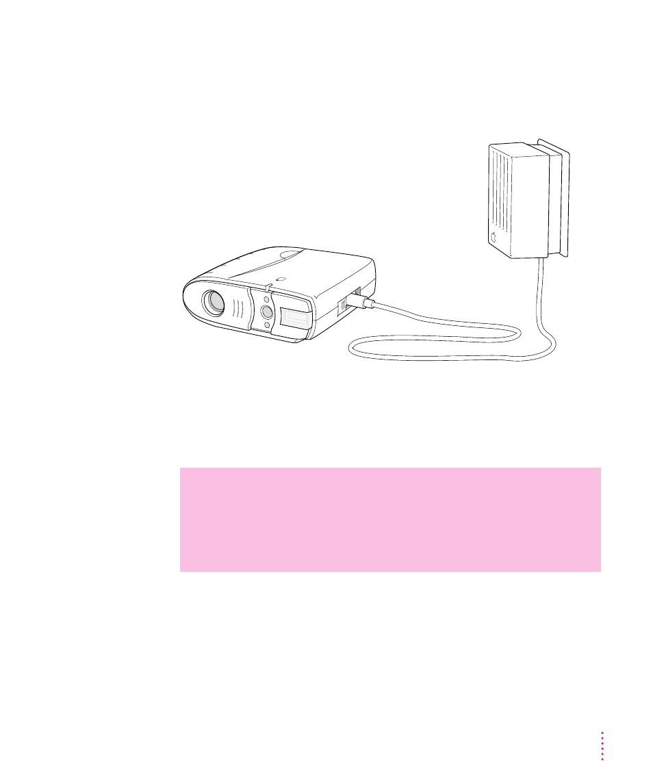 Using the camera with a power adapter 39, Using the camera with a power adapter | Apple QuickTake 100 User Manual | Page 46 / 79