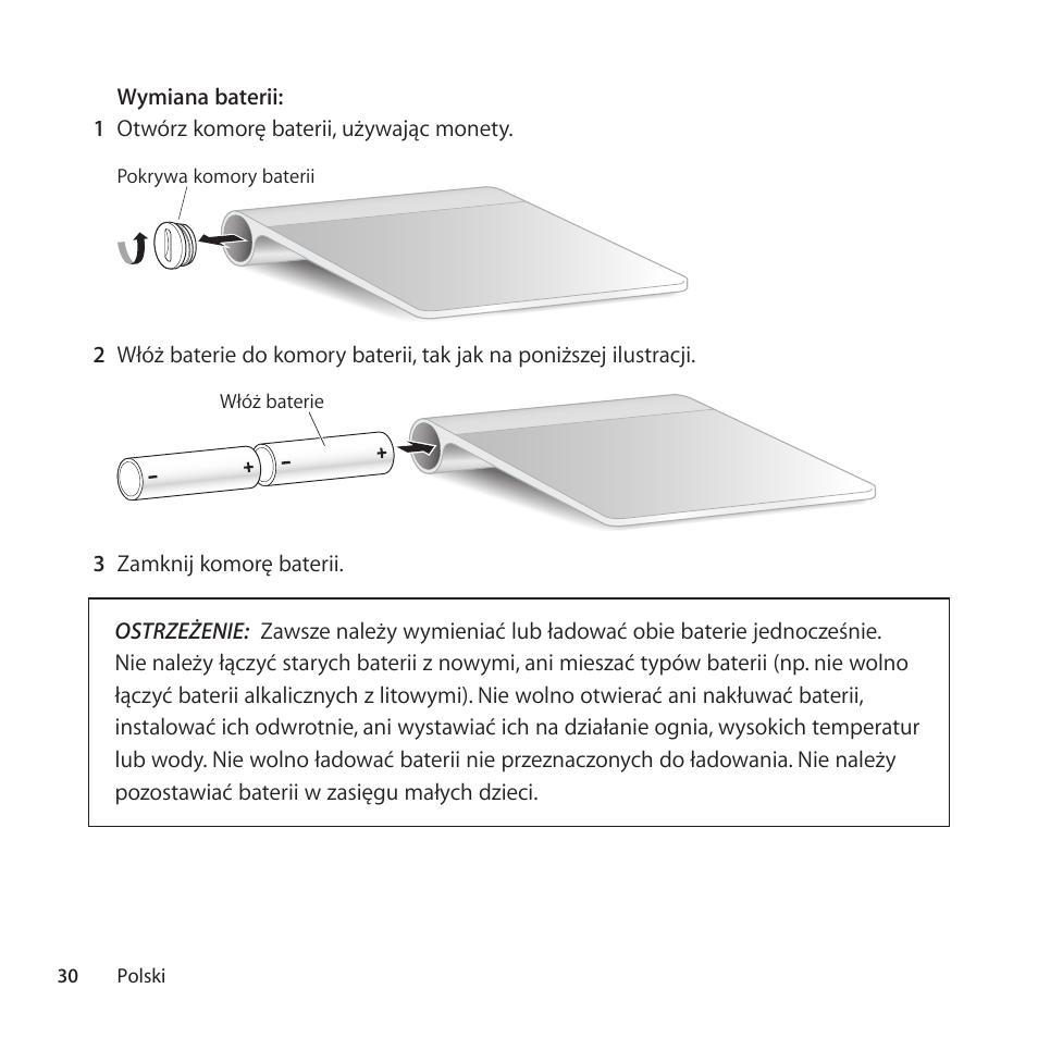 Apple Magic Trackpad User Manual | Page 30 / 40