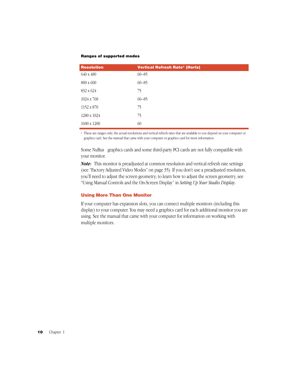 Apple Studio Display (17-inch, CRT) User Manual | Page 10 / 37