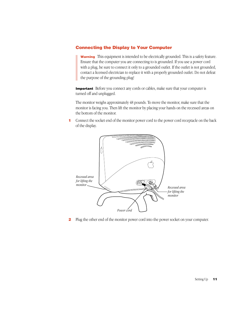 Apple Studio Display (17-inch, CRT) User Manual | Page 11 / 37