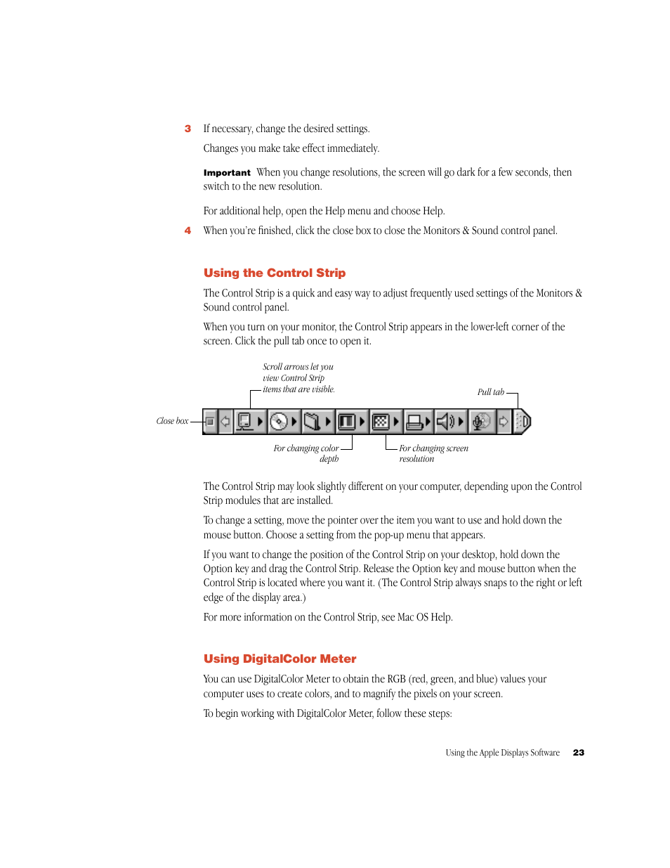 Apple Studio Display (17-inch, CRT) User Manual | Page 23 / 37