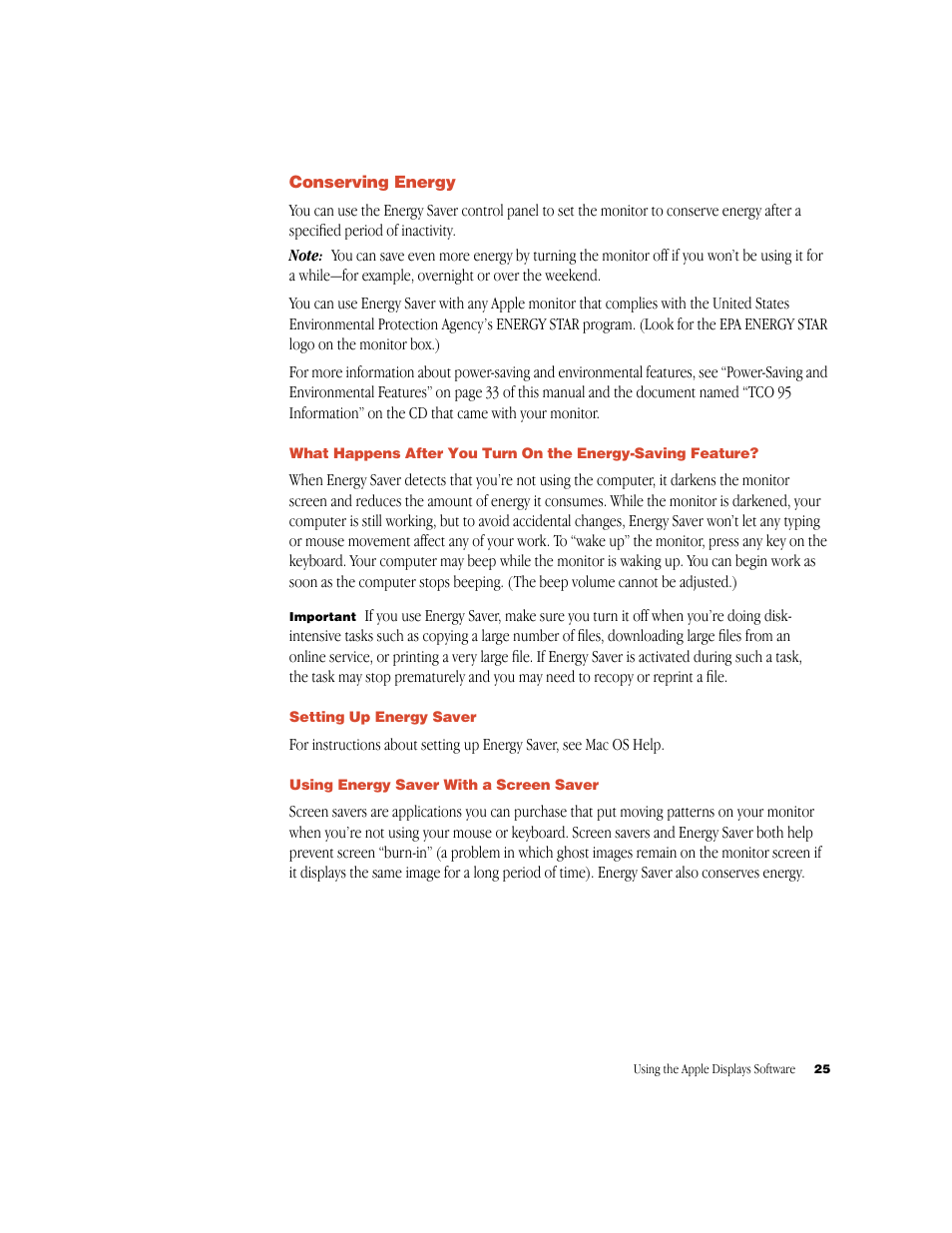 Apple Studio Display (17-inch, CRT) User Manual | Page 25 / 37