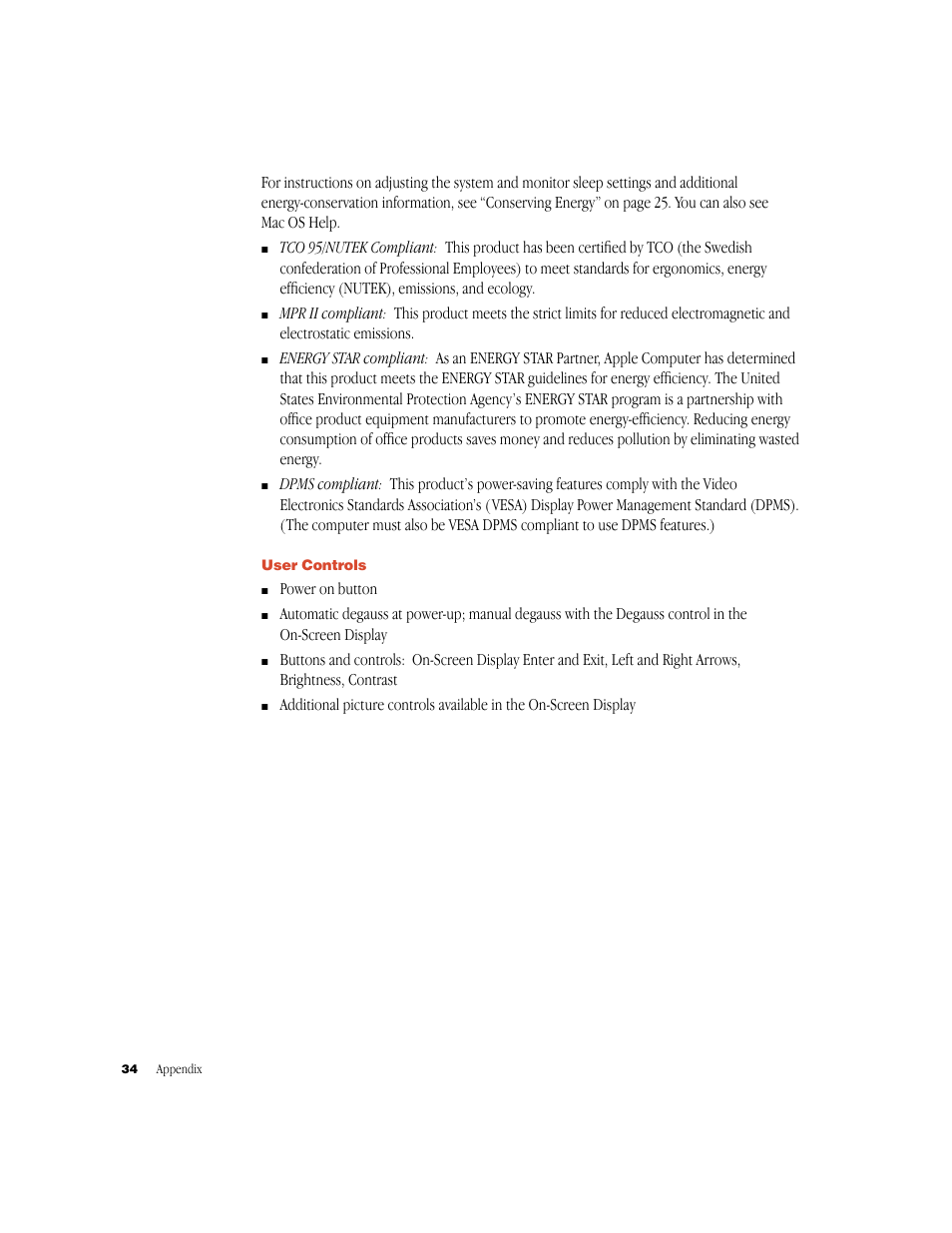 Apple Studio Display (17-inch, CRT) User Manual | Page 34 / 37