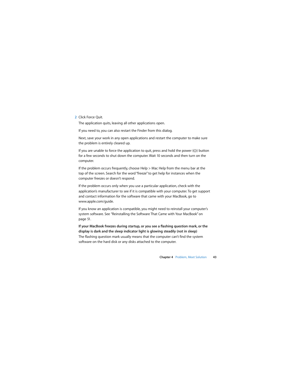 Apple MacBook (13-inch, Late 2006) User Manual | Page 43 / 76