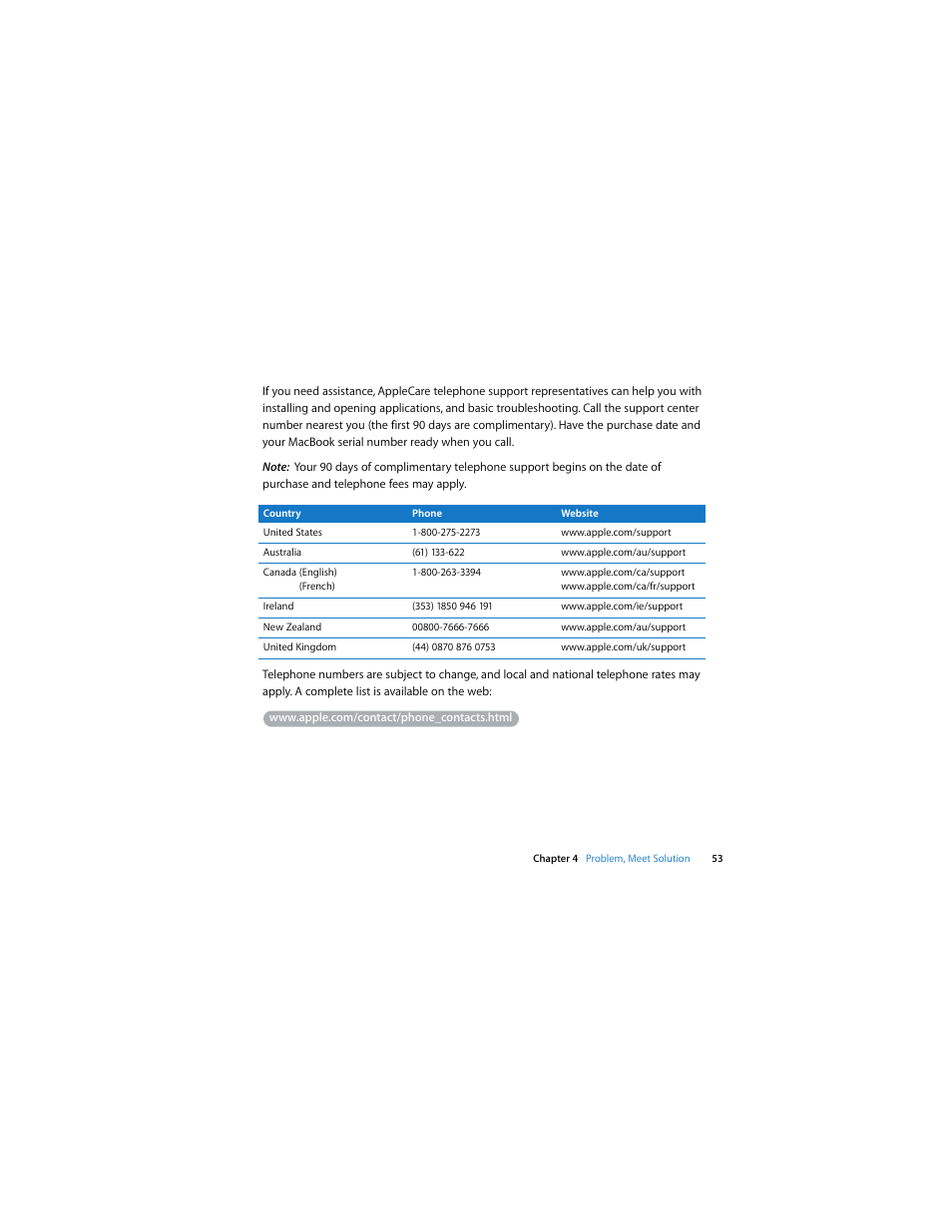 Apple MacBook (13-inch, Late 2006) User Manual | Page 53 / 76