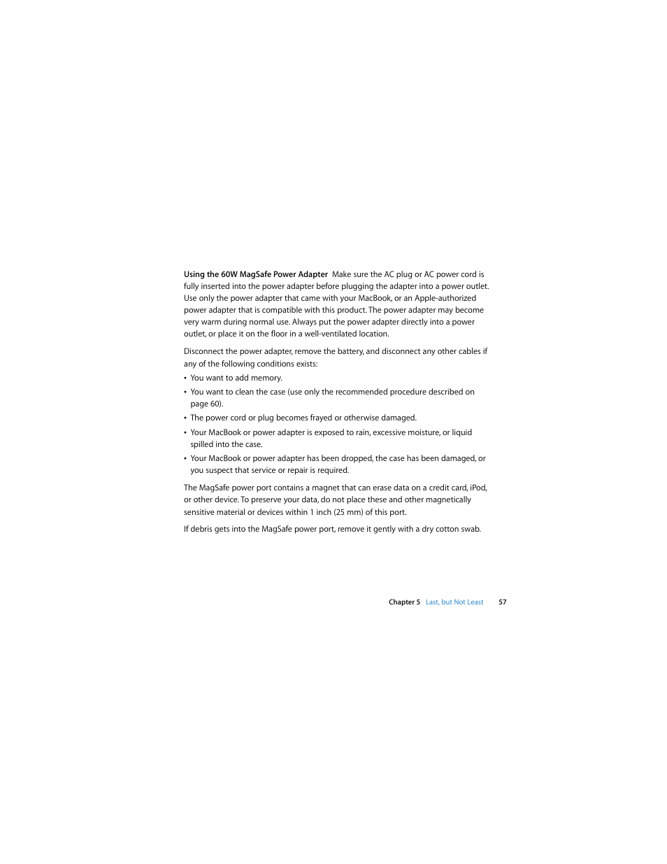Apple MacBook (13-inch, Late 2006) User Manual | Page 57 / 76
