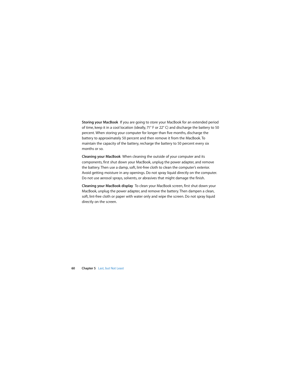 Apple MacBook (13-inch, Late 2006) User Manual | Page 60 / 76
