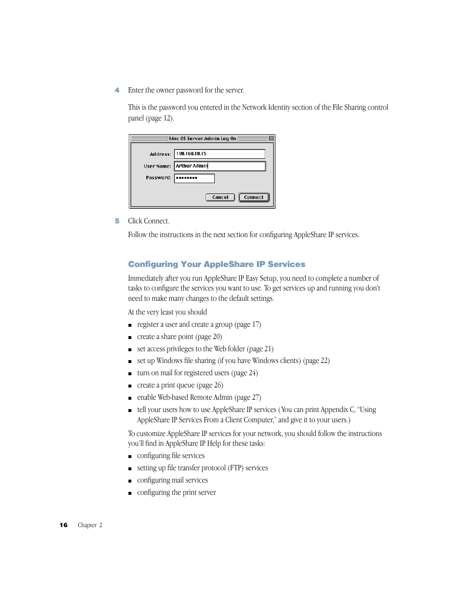 Apple AppleShare IP 6.3 User Manual | Page 16 / 46