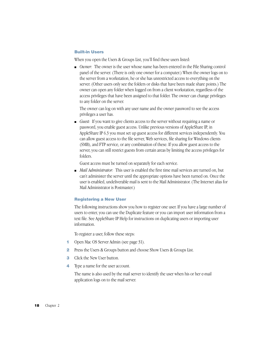 Apple AppleShare IP 6.3 User Manual | Page 18 / 46