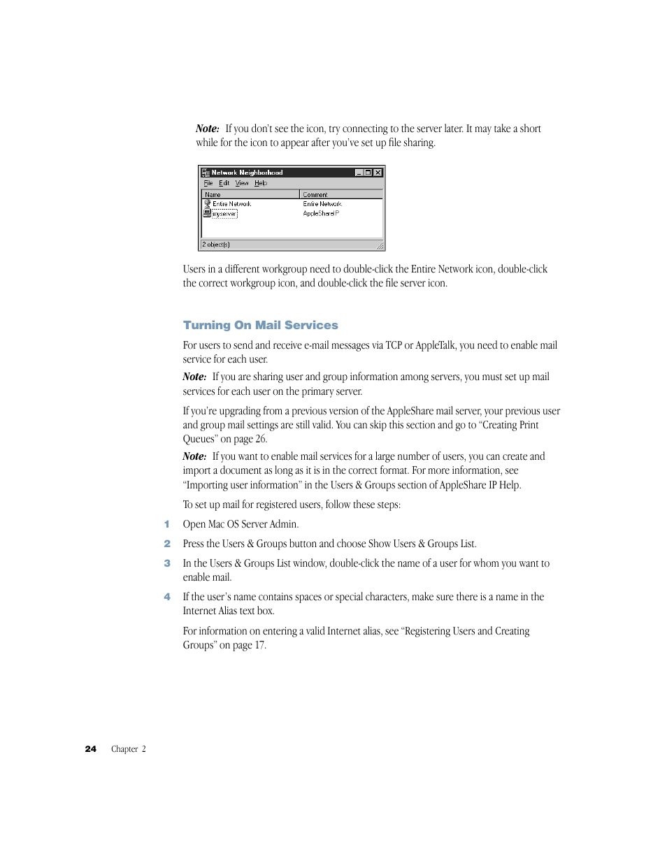 Apple AppleShare IP 6.3 User Manual | Page 24 / 46