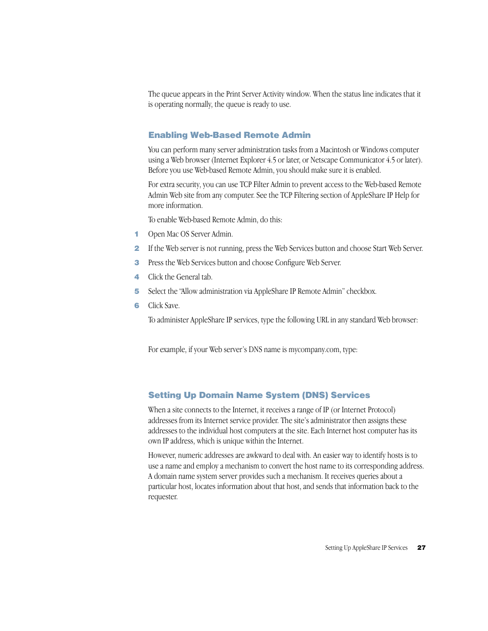 Apple AppleShare IP 6.3 User Manual | Page 27 / 46