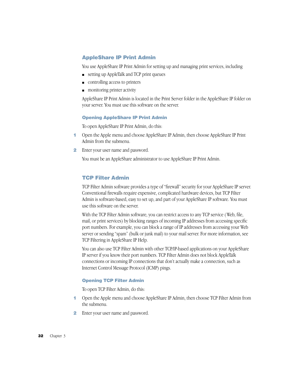 Apple AppleShare IP 6.3 User Manual | Page 32 / 46