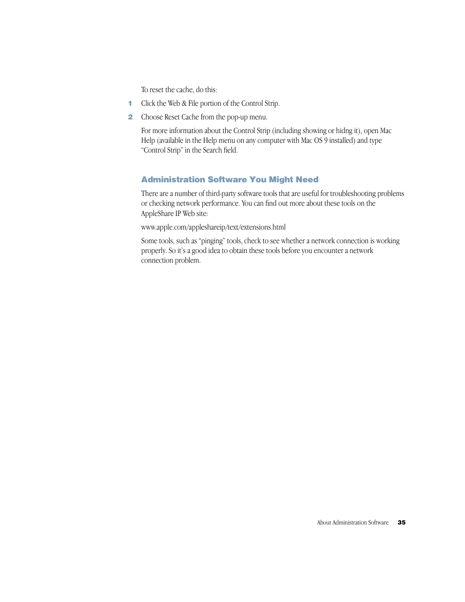 Apple AppleShare IP 6.3 User Manual | Page 35 / 46