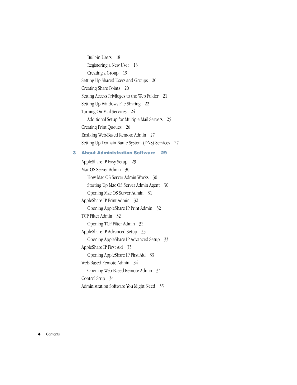 Apple AppleShare IP 6.3 User Manual | Page 4 / 46