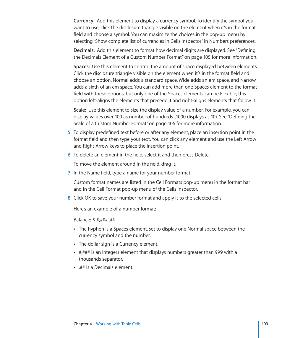 Apple Numbers '09 User Manual | Page 103 / 254