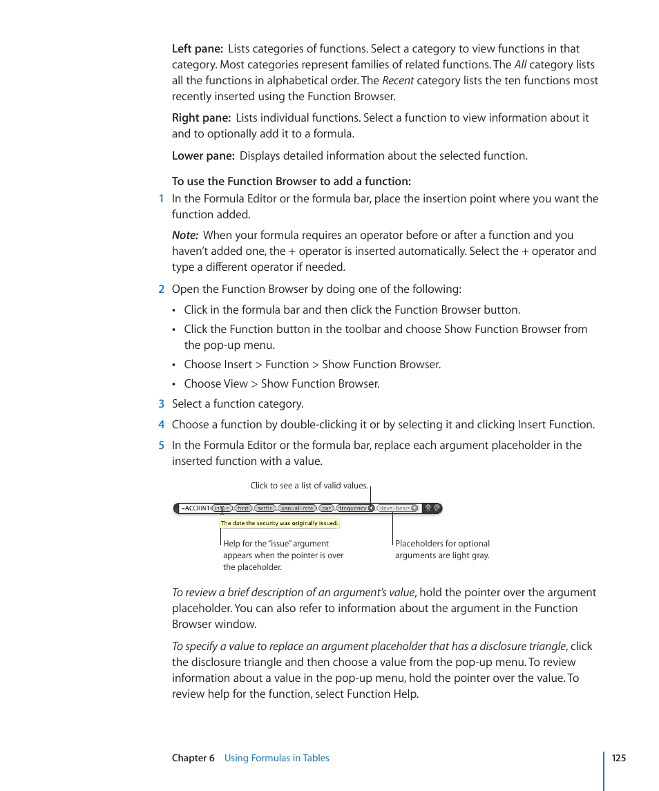 Apple Numbers '09 User Manual | Page 125 / 254