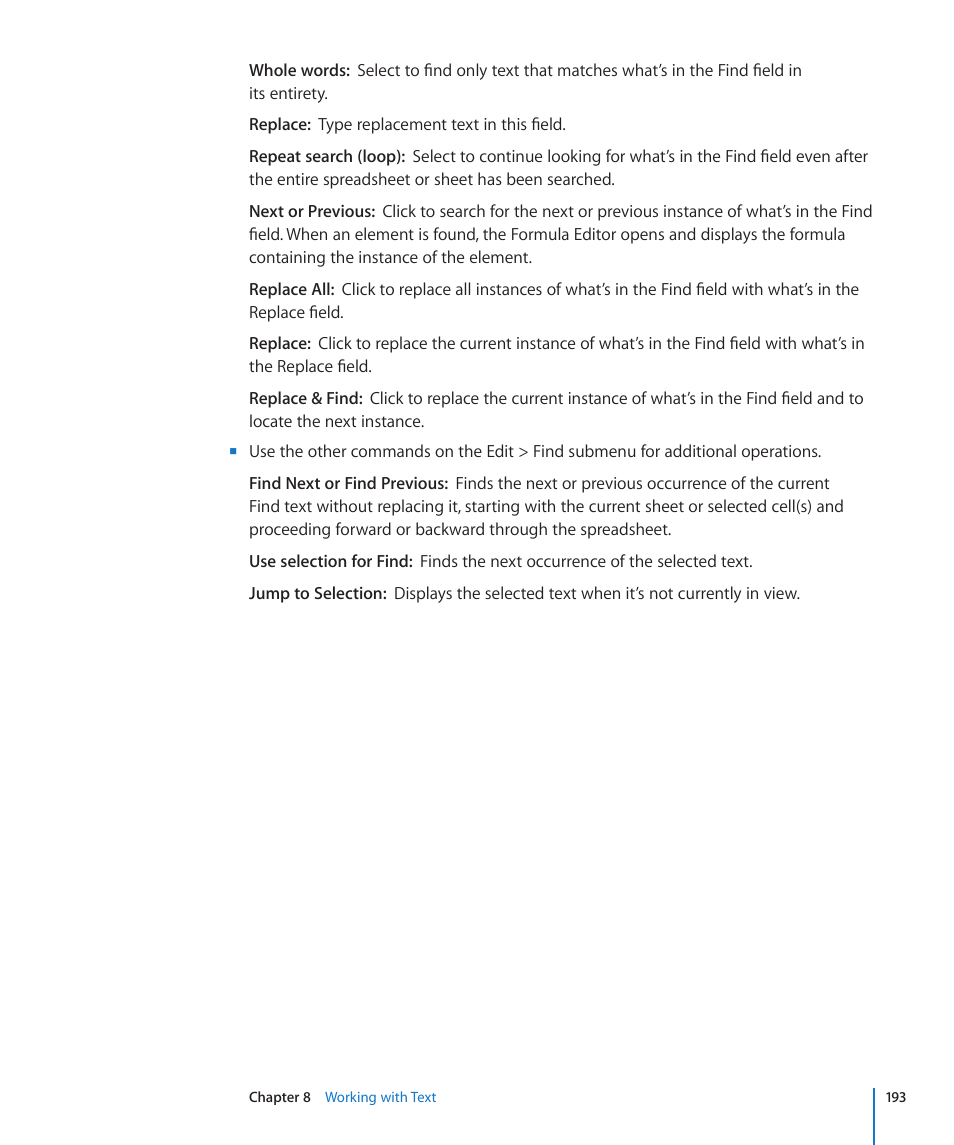 Apple Numbers '09 User Manual | Page 193 / 254