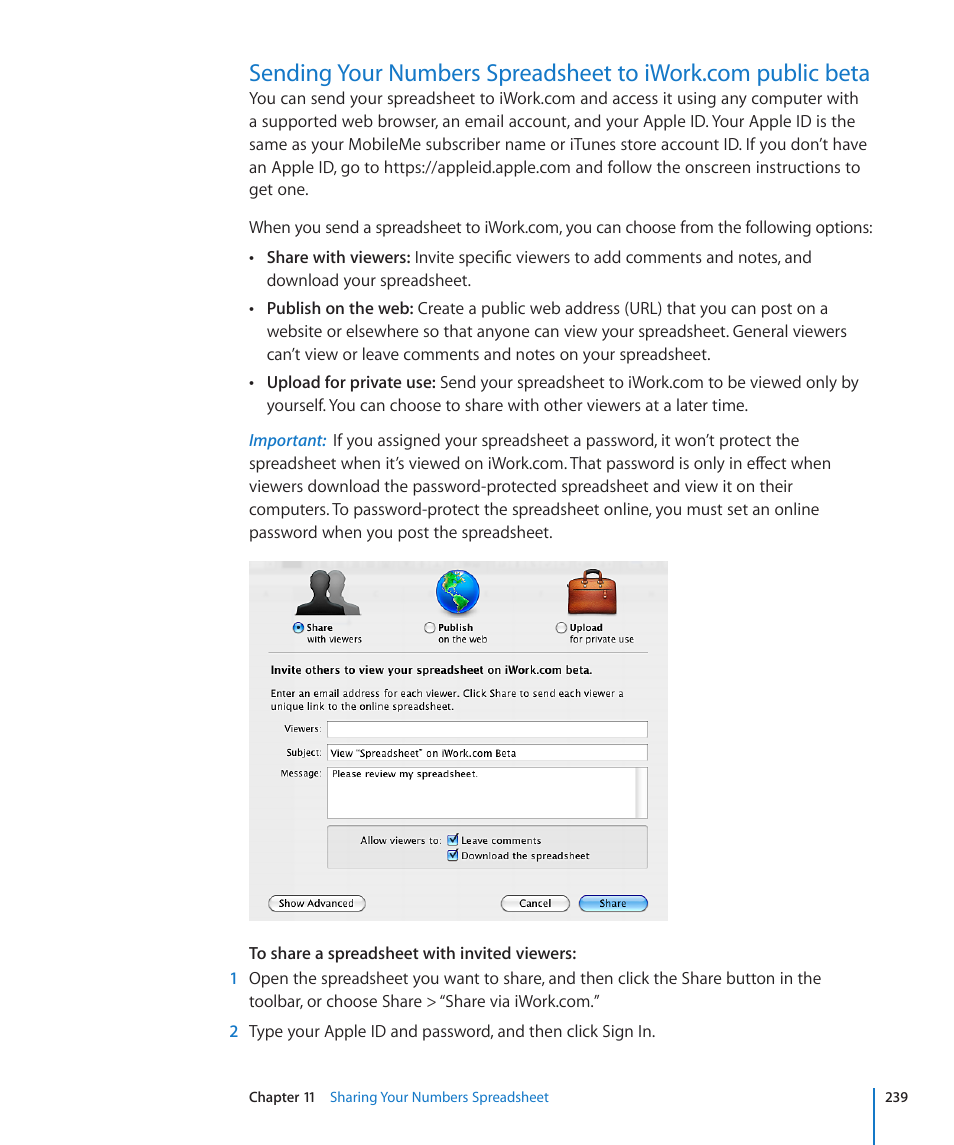 Apple Numbers '09 User Manual | Page 239 / 254