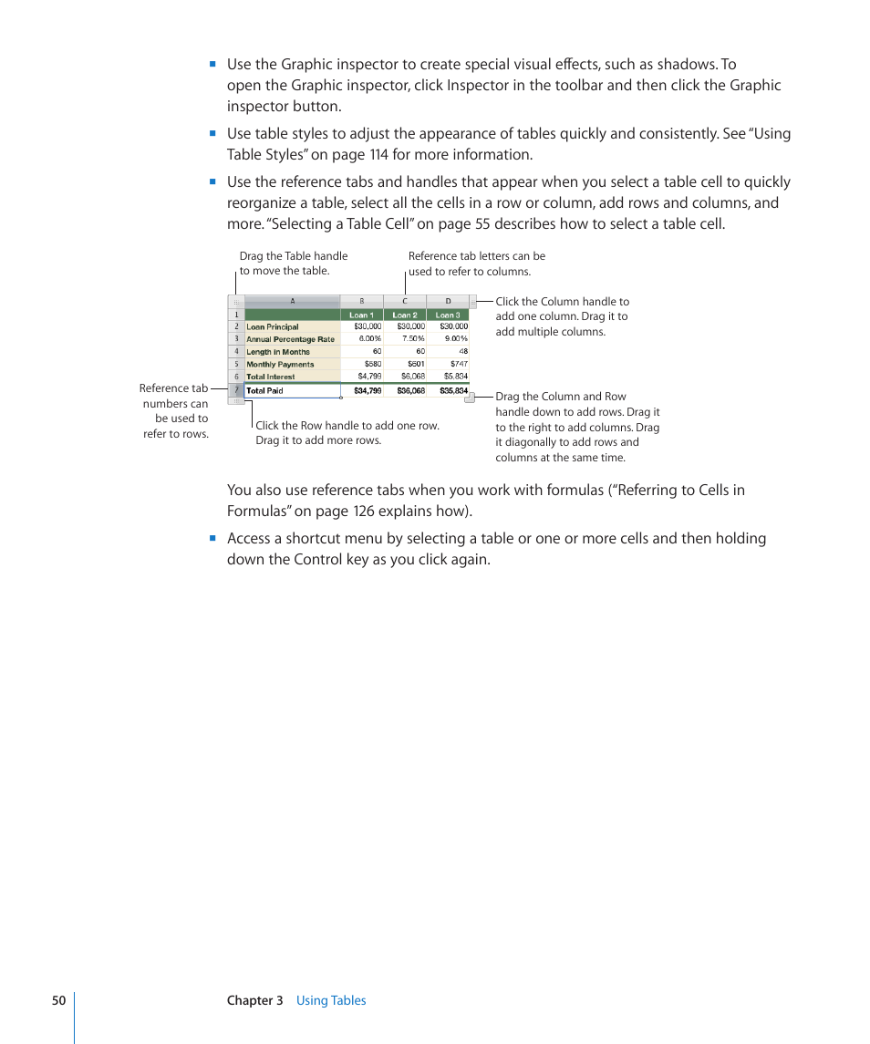 Apple Numbers '09 User Manual | Page 50 / 254