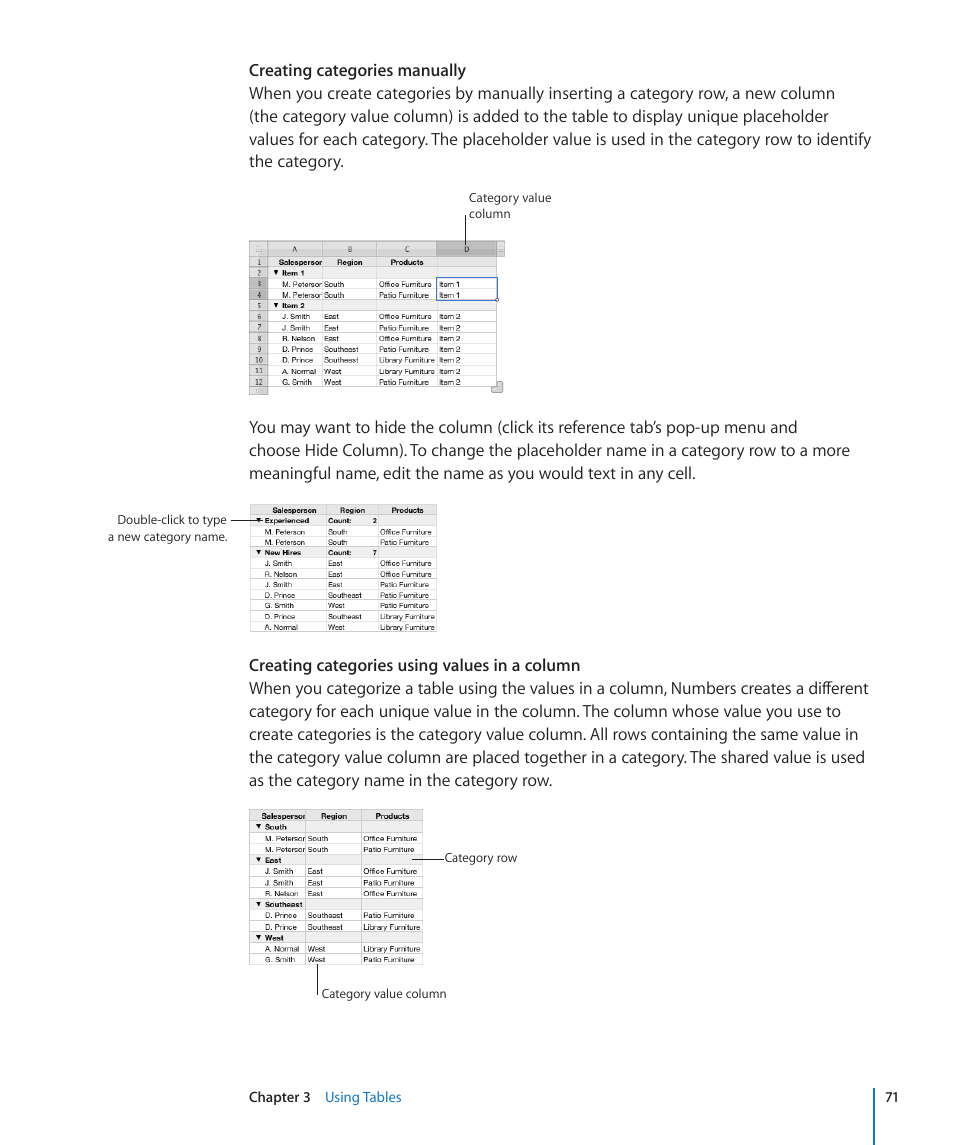 Apple Numbers '09 User Manual | Page 71 / 254