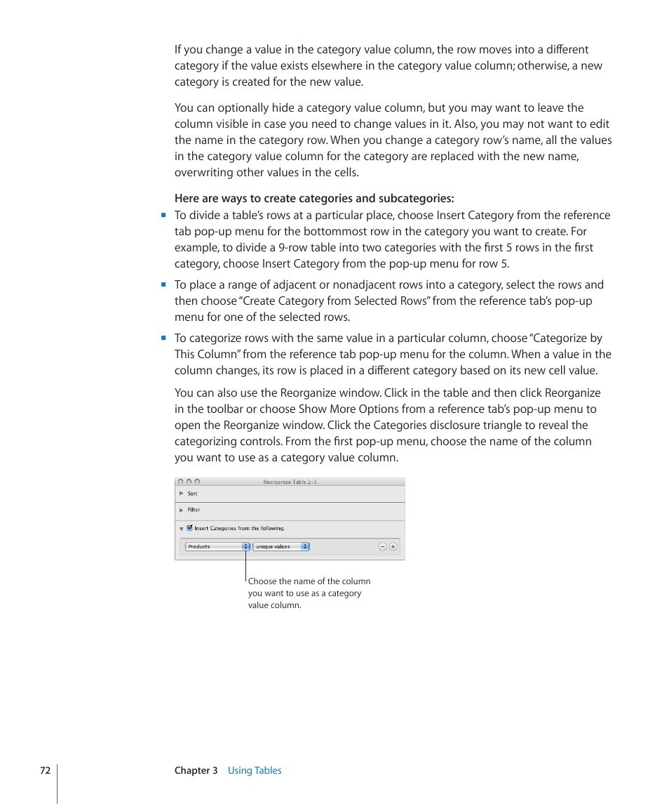 Apple Numbers '09 User Manual | Page 72 / 254