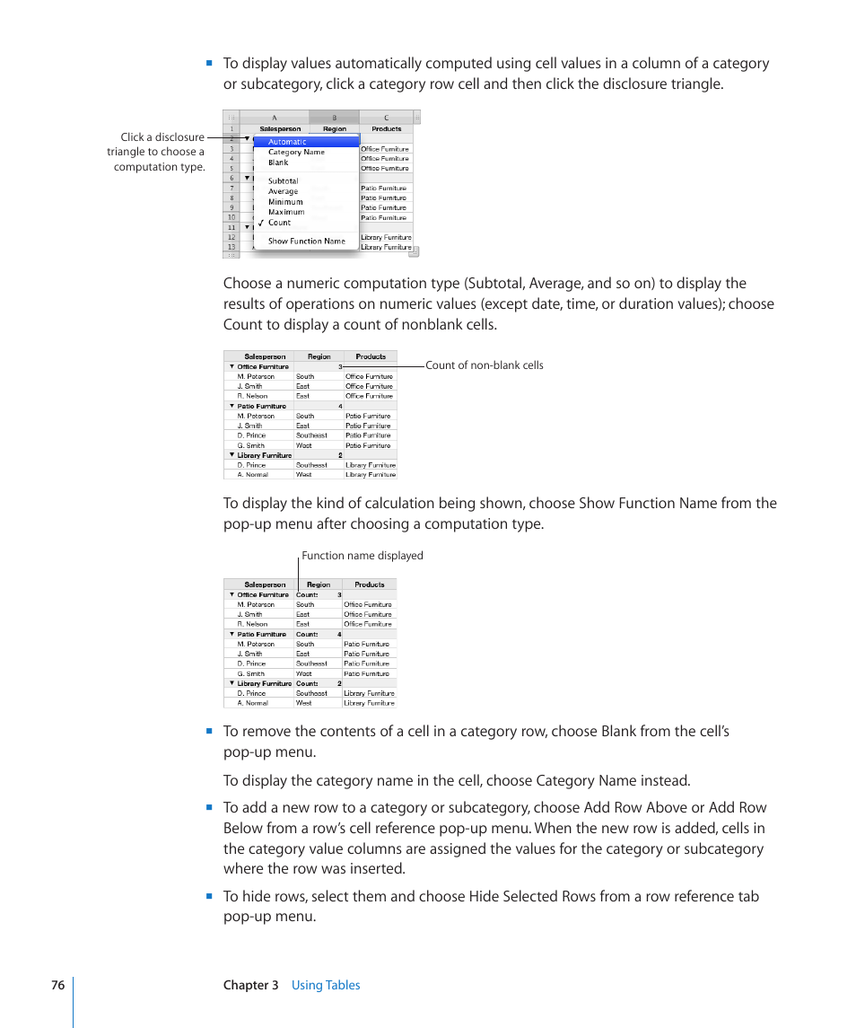 Apple Numbers '09 User Manual | Page 76 / 254