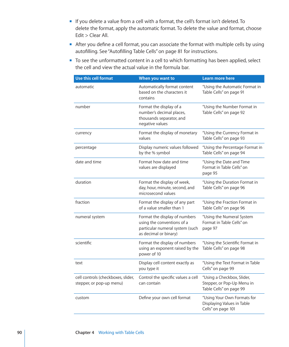 Apple Numbers '09 User Manual | Page 90 / 254